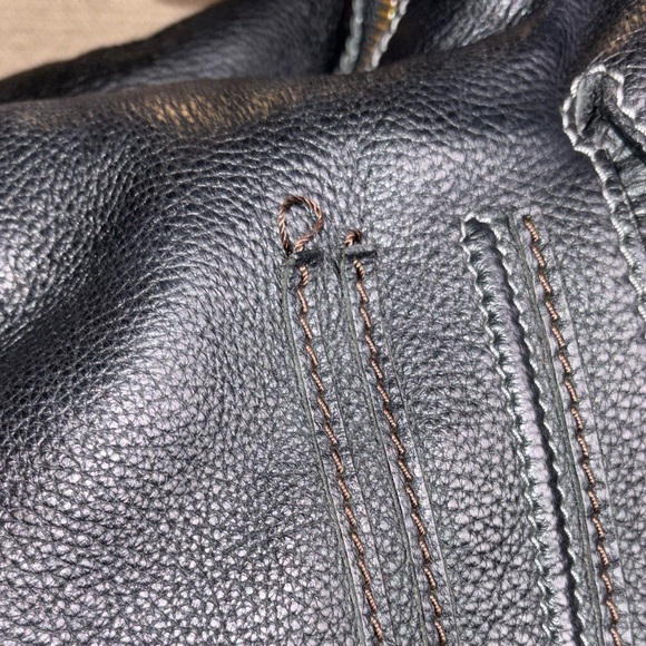 Chloe Black Leather Hobo Bag with Gold Accents - Picture 8 of 12